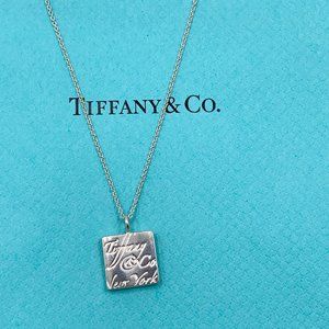 Authentic Tiffany & Co. New York Square Necklace